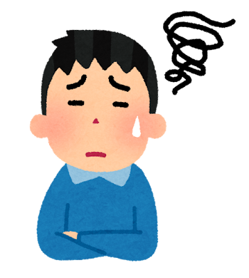 悩む人